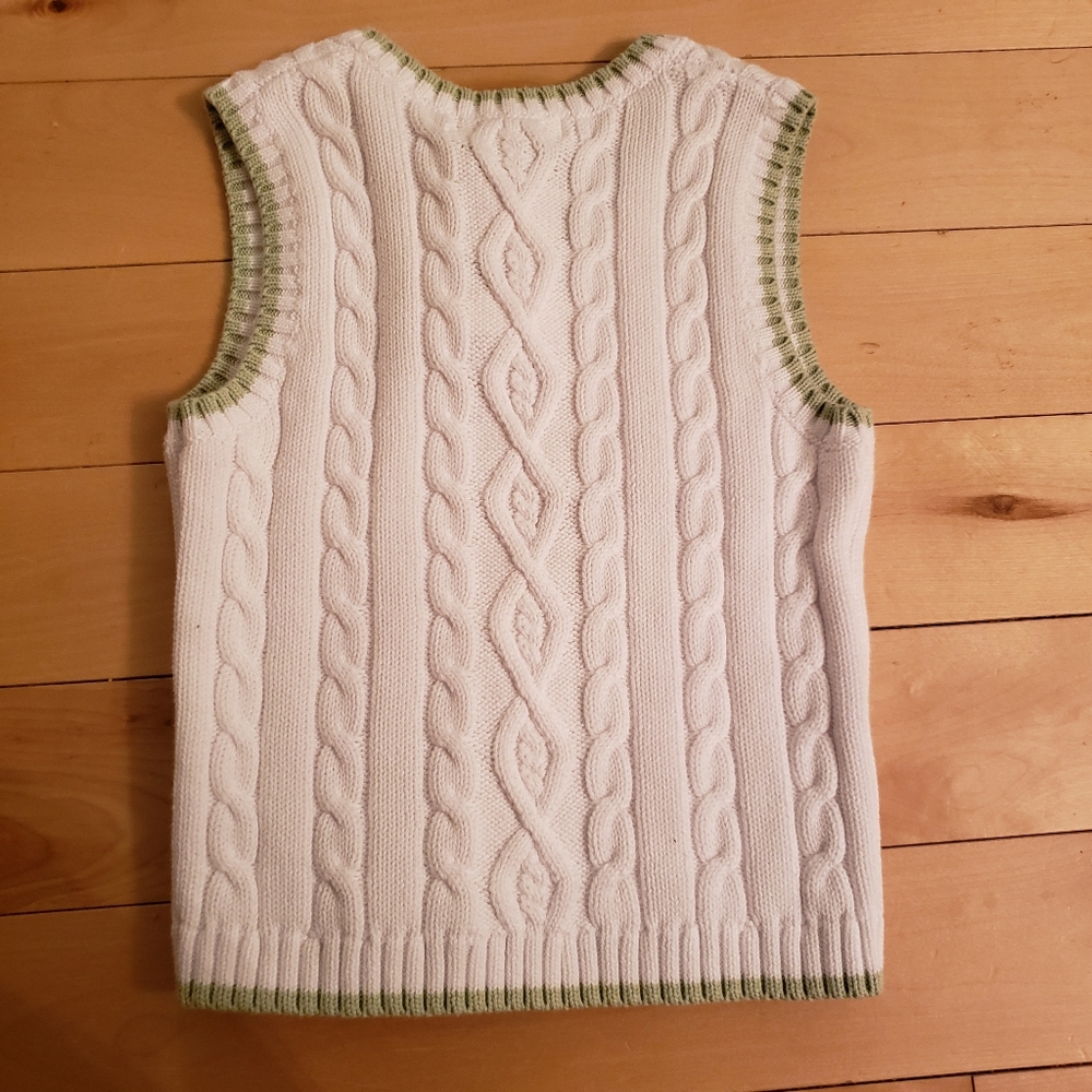 3/$20 NWT Janie & Jack White Sweater vest - Picture 2 of 4